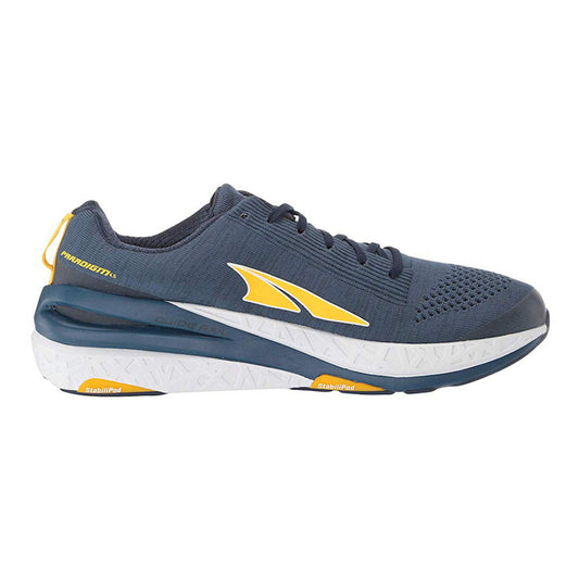 Men's Altra Paradigm 4.5, Blue/Yellow, 10 D Medium