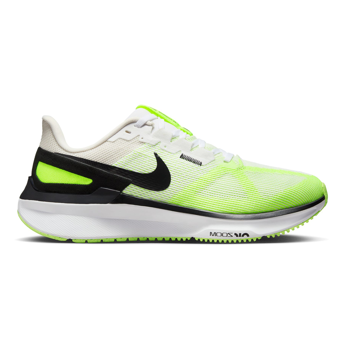 Men's Nike Structure 25, White/Black-Volt-Phantom, 12.5 D Medium