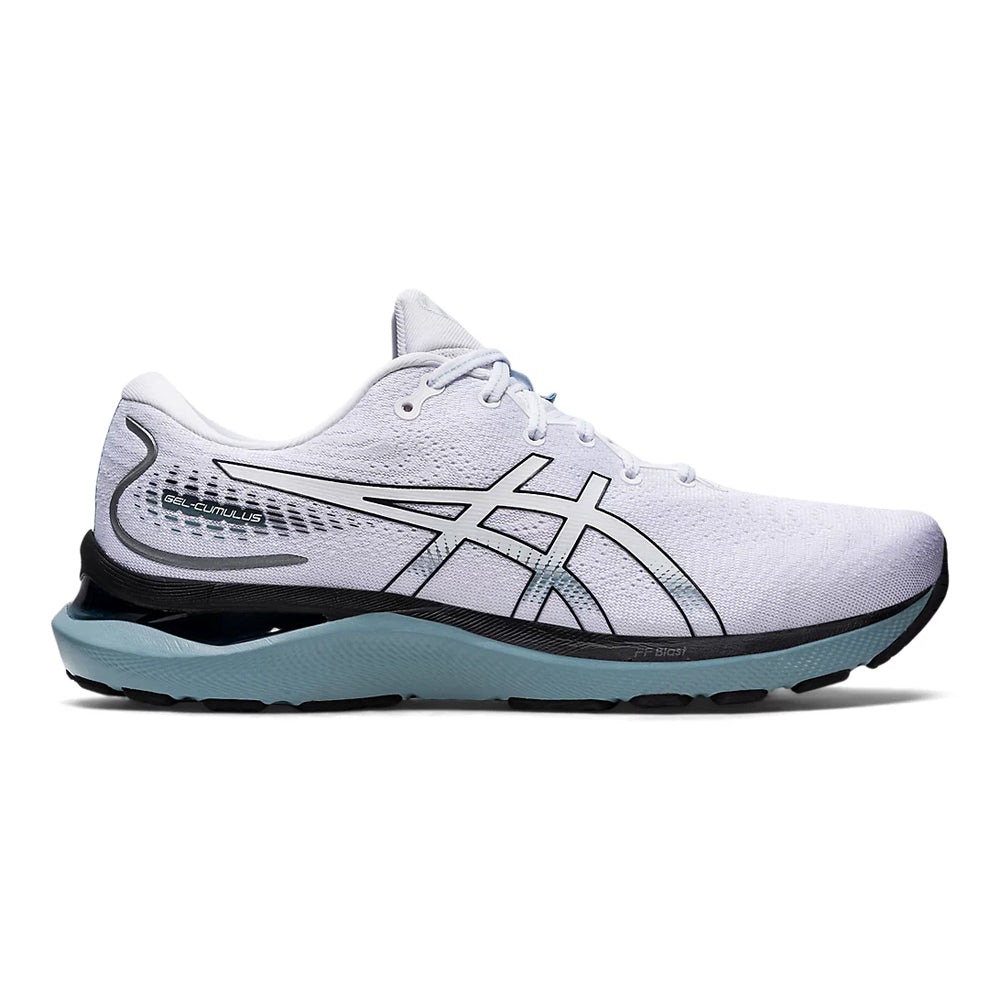 Men's Asics Gel-Cumulus 24, White/Black, 10 D Medium