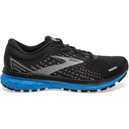 Men's Brooks Ghost 13, Black/Grey/Blue, 10 D Medium