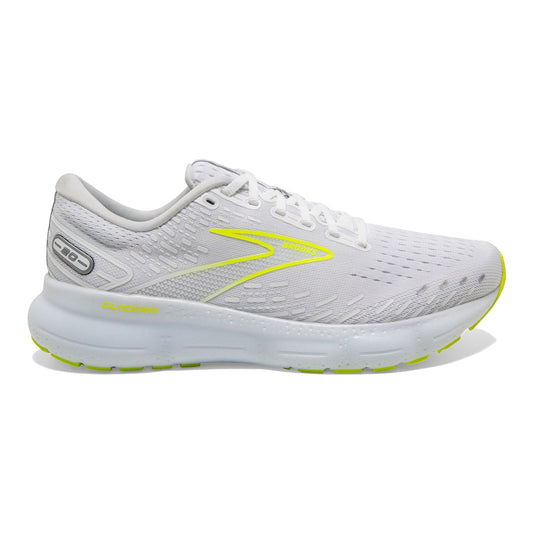 Men's Brooks Glycerin 20, White/Nightlife, 11.5 D Medium