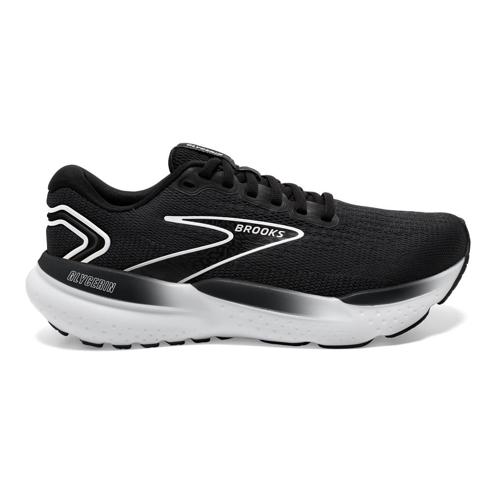 Men's Brooks Glycerin 21, Black/Grey/White, 11 D Medium