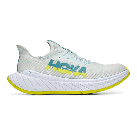 Women's Hoka One One Carbon X 3, Billowing Sail/Evening Primrose, 9.5 B Medium