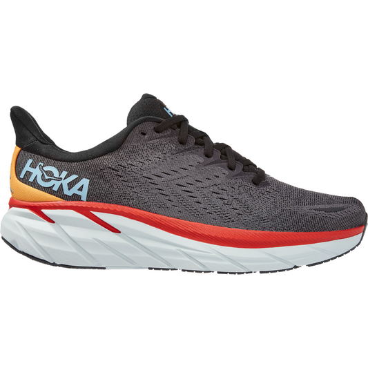Men's Hoka One One Clifton 8, Anthracite/Castlerock, 11.5 2E Wide