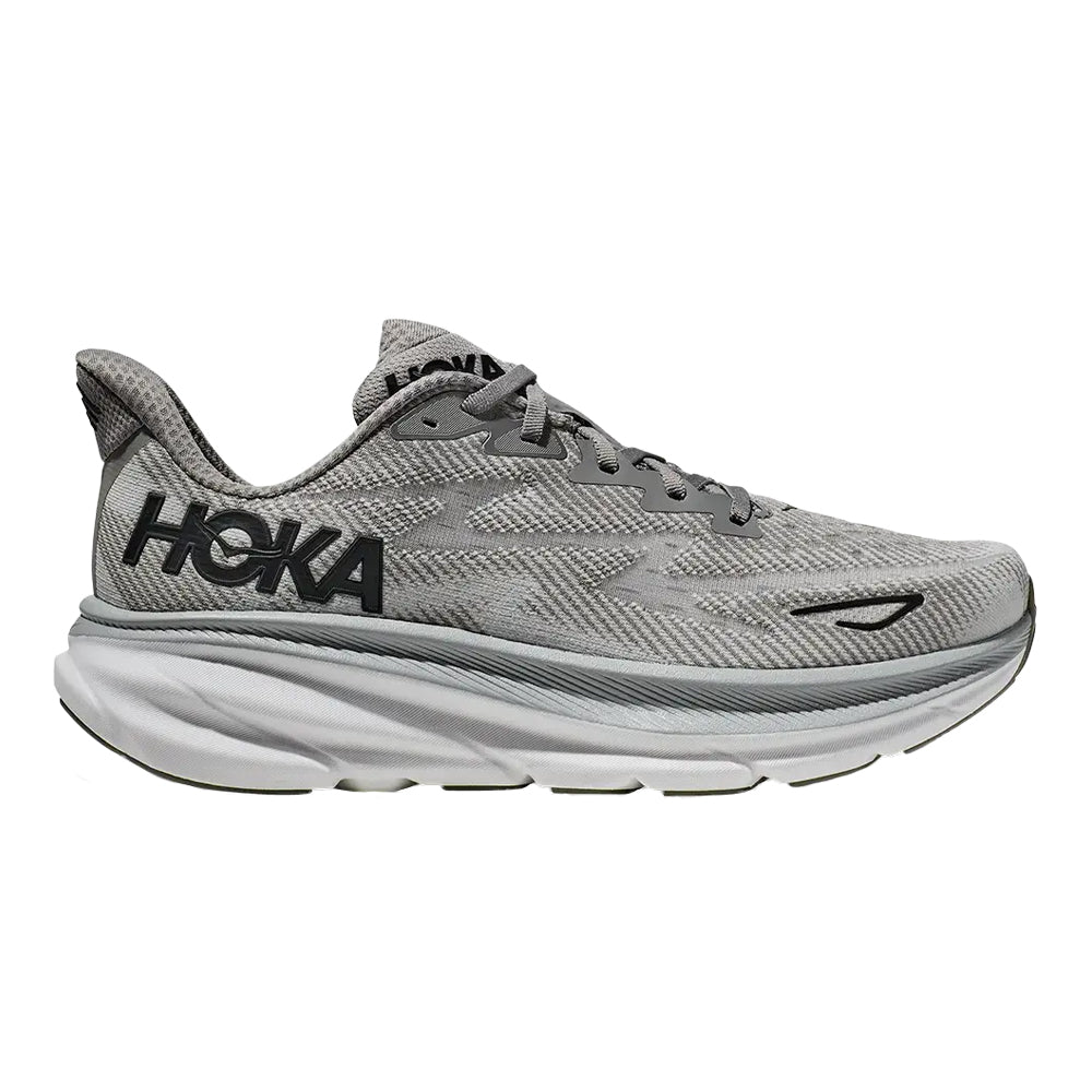Men's Hoka One One Clifton 9, Harbor Mist/Black, 10 D Medium
