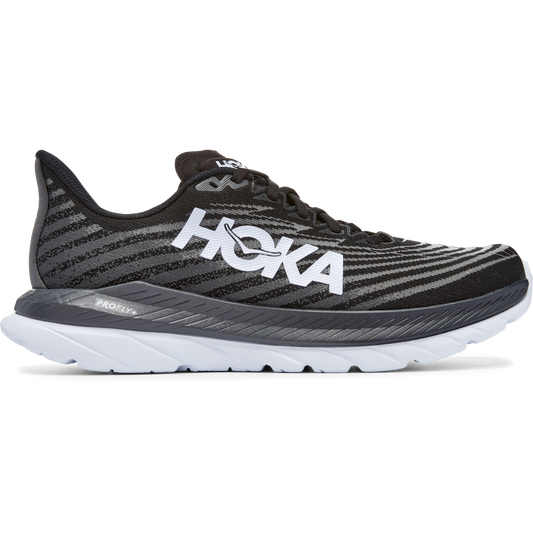 Men's Hoka One One Mach 5, Black/Castlerock, 11 2E Wide