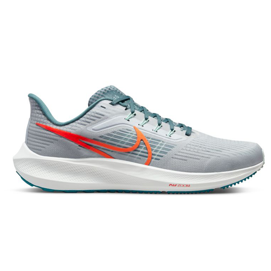 Men's Nike Air Zoom Pegasus 39, Pure Platinum/Mineral Slate/Bright Spruce/Total Orange, 11 D Medium