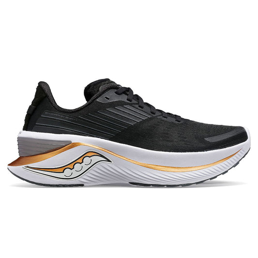 Men's Saucony Endorphin Shift 3, Black/Goldstrck, 9.5 2E Wide
