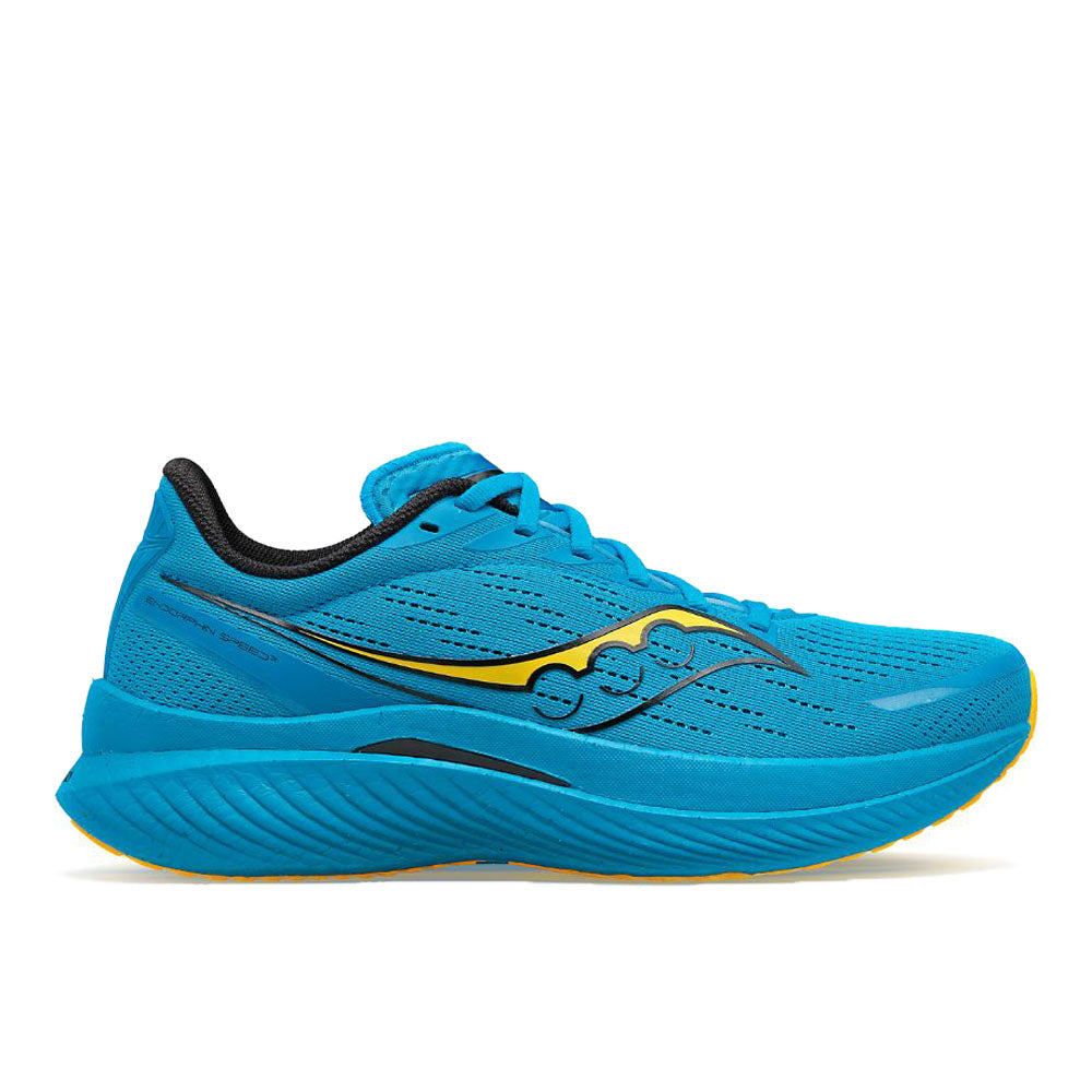Men's Saucony Endorphin Speed 3, Ocean/Vizigold, 12 D Medium