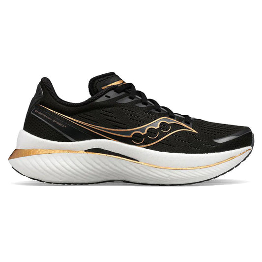 Men's Saucony Endorphin Speed 3, Black/Goldstruck, 8.5 D Medium