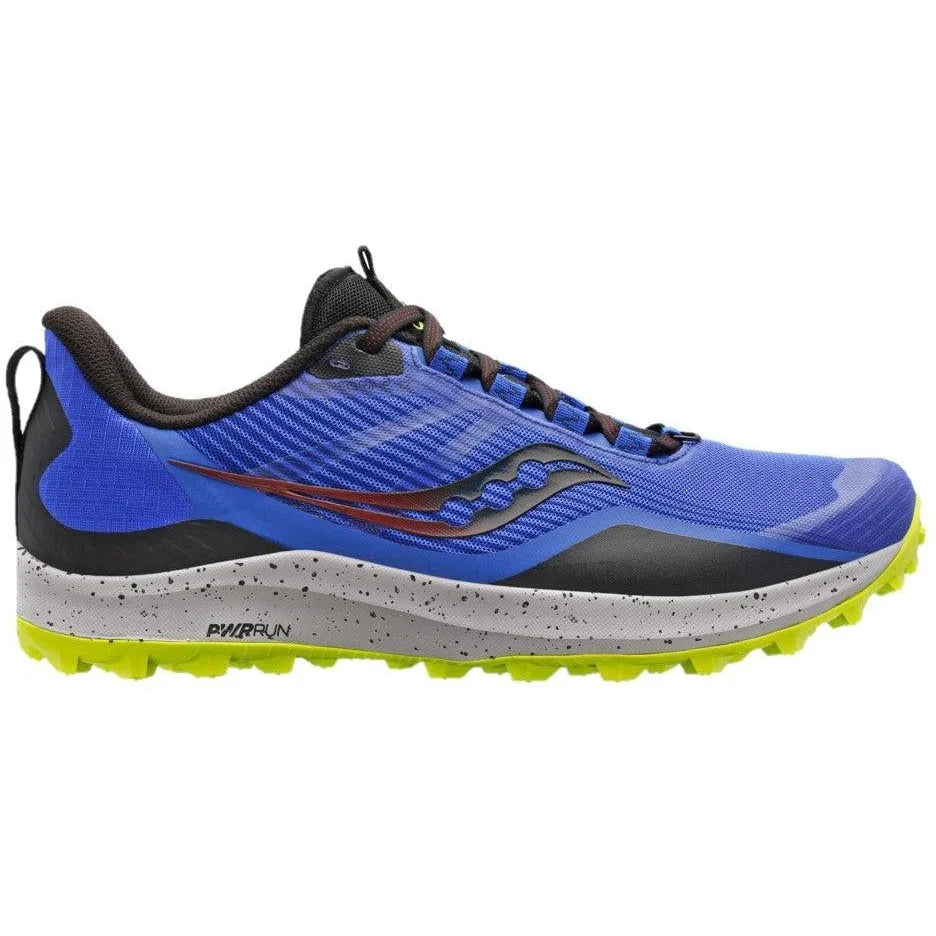 Men's Saucony Peregrine 12, Blue Raz/Acid, 10 D Medium
