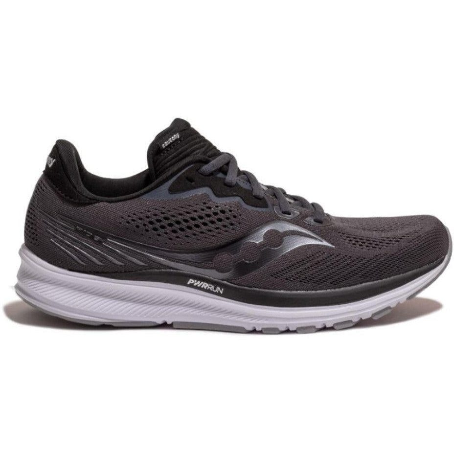 Men's Saucony Ride 14, Charcoal/Black, 12.5 D Medium