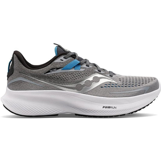 Men's Saucony Ride 15, ALLOY/TOPAZ, 10 D Medium