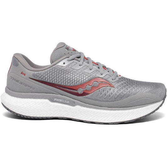 Men's Saucony Triumph 18, Alloy/Red, 11.5 D Medium