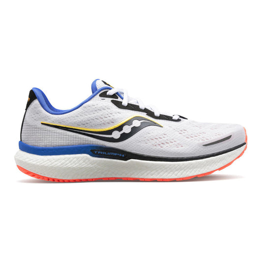 Men's Saucony Triumph 19, White/Black/Vizi, 8.5 D Medium