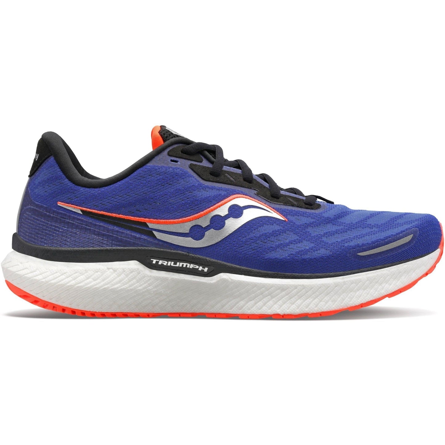 Men's Saucony Triumph 19, SAPPHIRE/VIZI RED, 10 D Medium