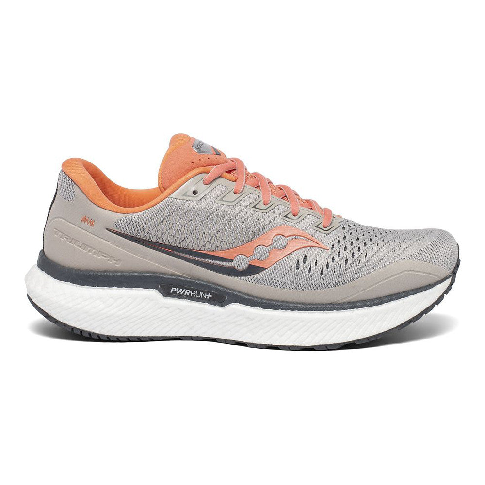 Women's Saucony Triumph 18, Moonrock/Coral, 8 D Wide