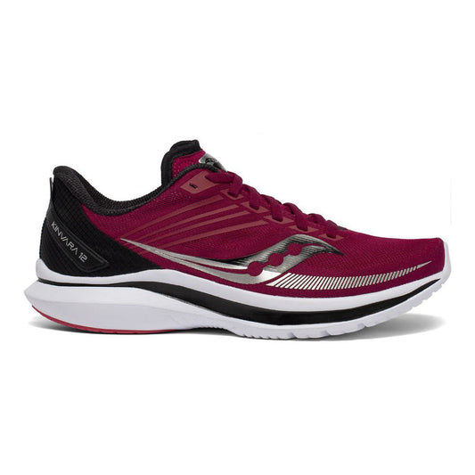 Women's Saucony Kinvara 12, Cherry/Black, 8.5 B Medium
