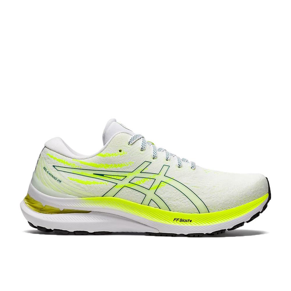 Women's Asics Gel-Kayano 29, White/Velvet Pine, 8 B Medium