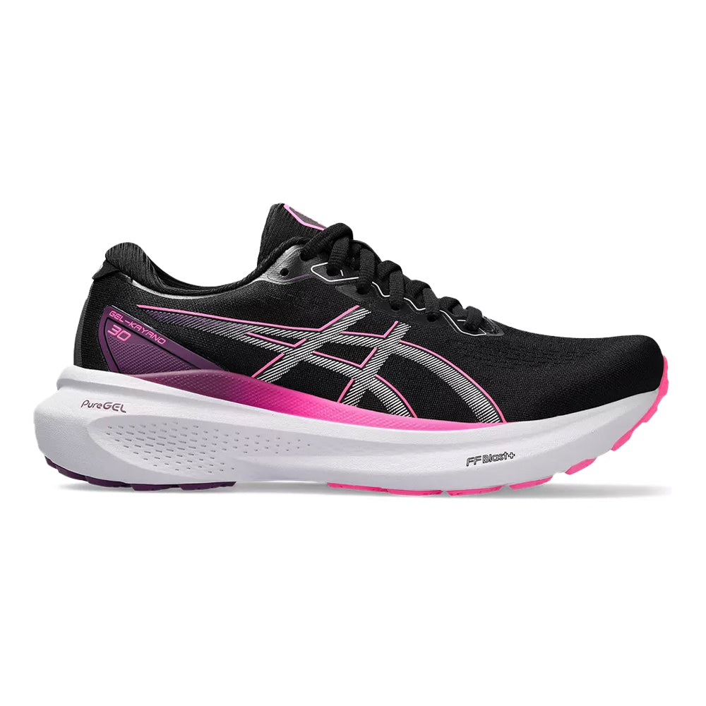 Women's Asics Gel-Kayano 30, Black/Lilac Hint, 6.5 B Medium