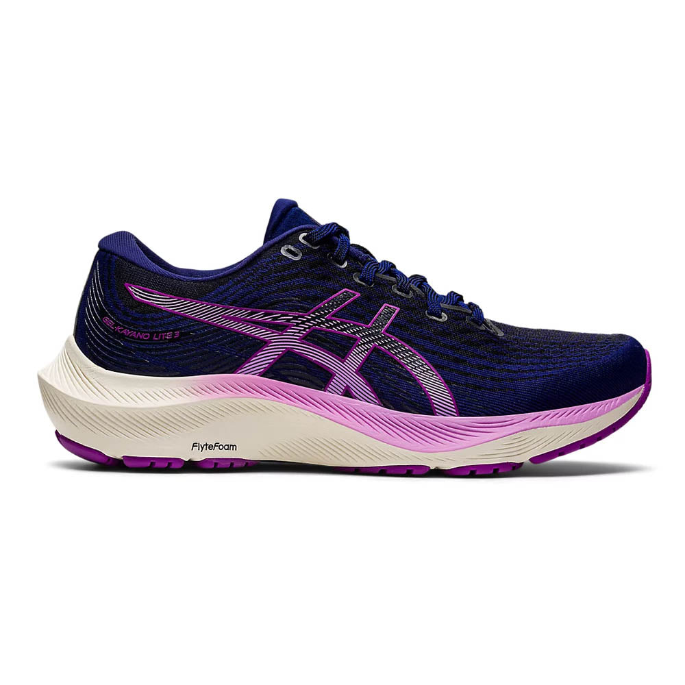 Women's Asics GEL-Kayano Lite 3, Dive Blue/Orchid, 9 B Medium