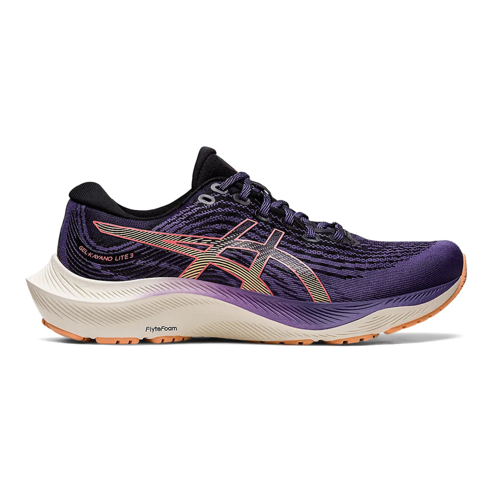Women's Asics GEL-Kayano Lite 3, Dusty Purple/Summer Dune, 9 B Medium