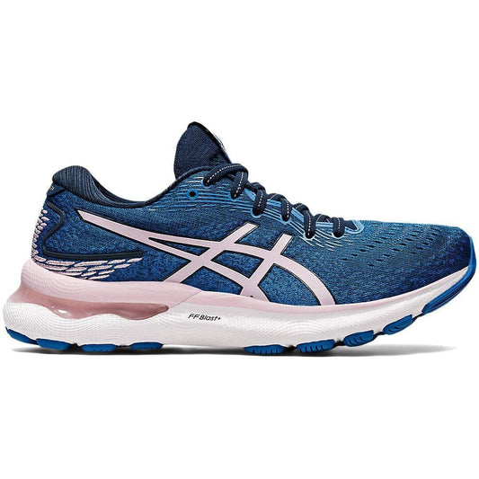 Women's Asics Gel-Nimbus 24, French Blue/Barely Rose, 11 B Medium