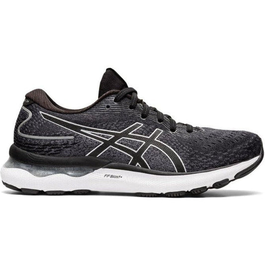 Women's Asics GEL-Nimbus 24, Black/Pure Silver, 12 B Medium