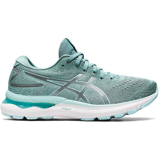 Women's Asics Gel-Nimbus 24, Sage/Clear Blue, 6 B Medium