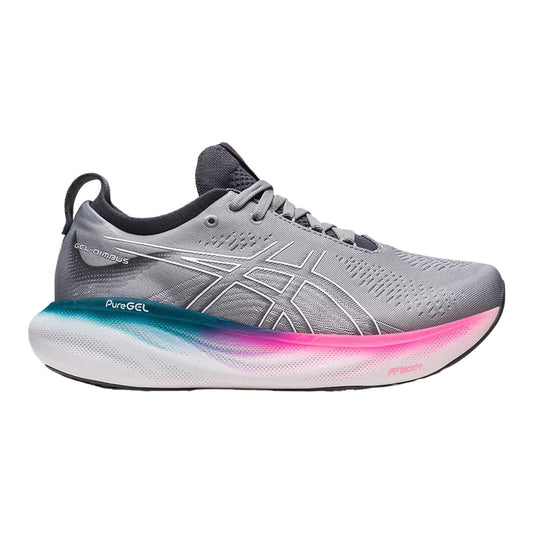 Women's Asics Gel-Nimbus 25, Sheet Rock/White, 8 B Medium
