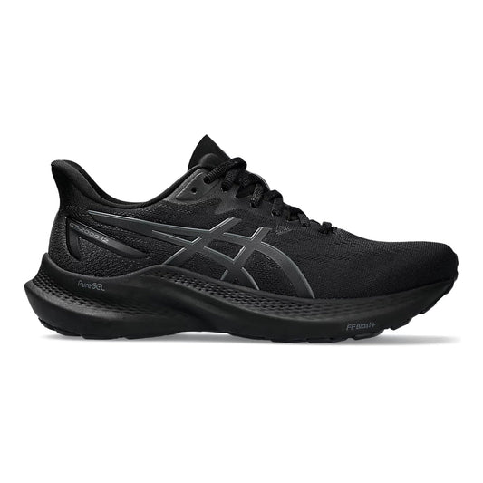 Women's Asics GT-2000 12, Black/Black, 8 B Medium