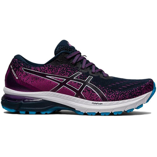 Women's Asics GT-2000 9 Knit, French Blue/White, 6.5 B Medium