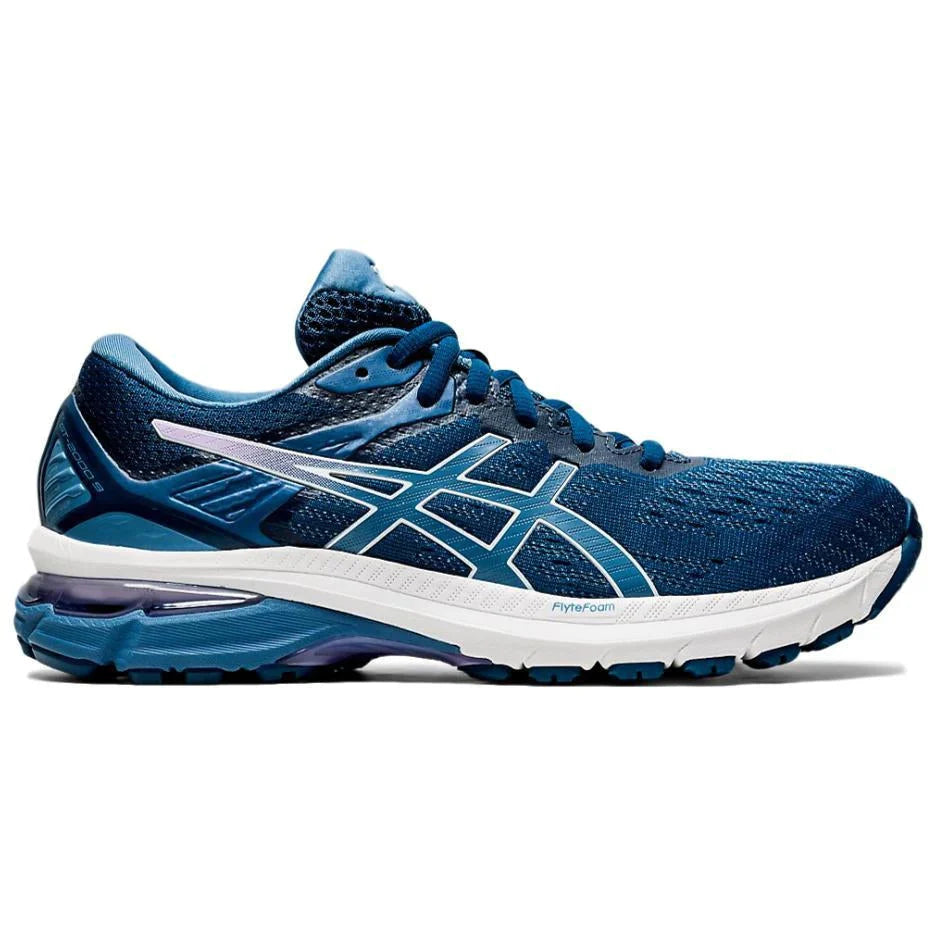 Women's Asics GT-2000 9, Mako Blue/Grey Floss, 9 2A Narrow
