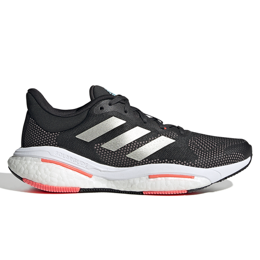 Women's Adidas Solar Glide 5, Carbon / Sandy Beige Met / Turbo, 8 B Medium