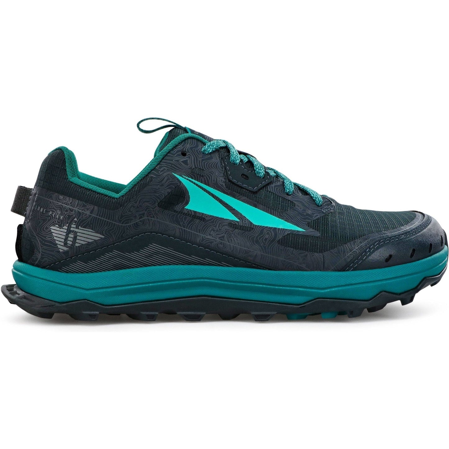 Women's Altra Lone Peak 6, Black/Green, 10.5 B Medium