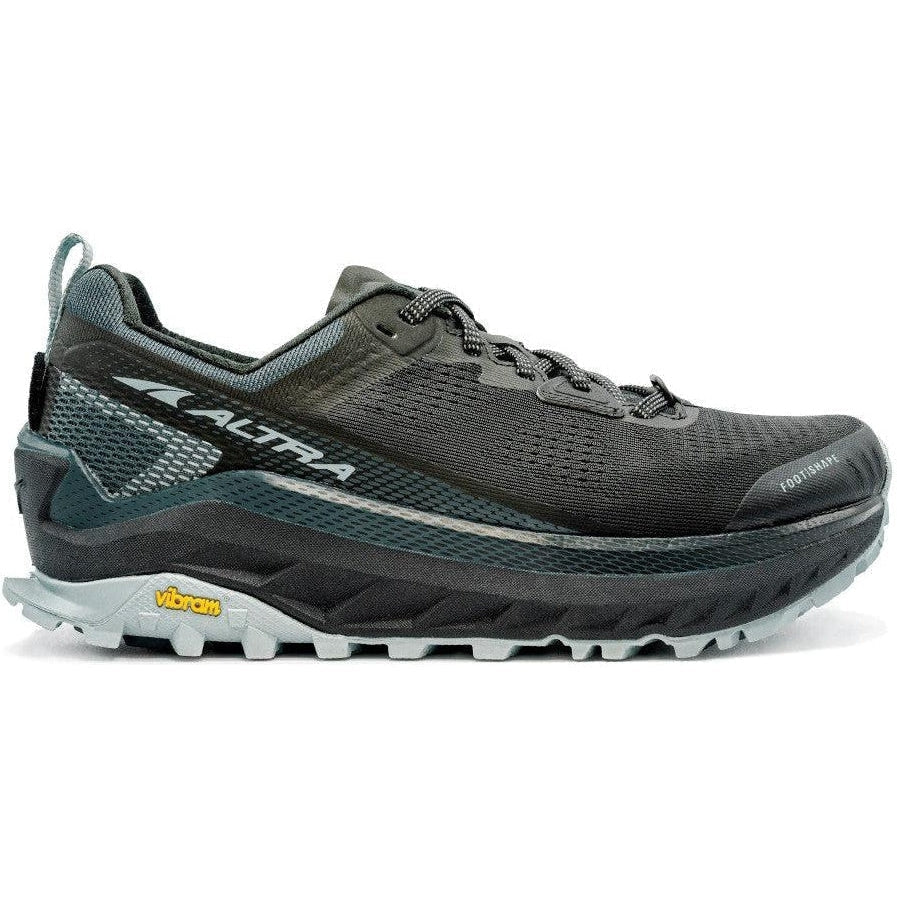 Women's Altra Olympus 4, Black/Light Blue, 7 B Medium