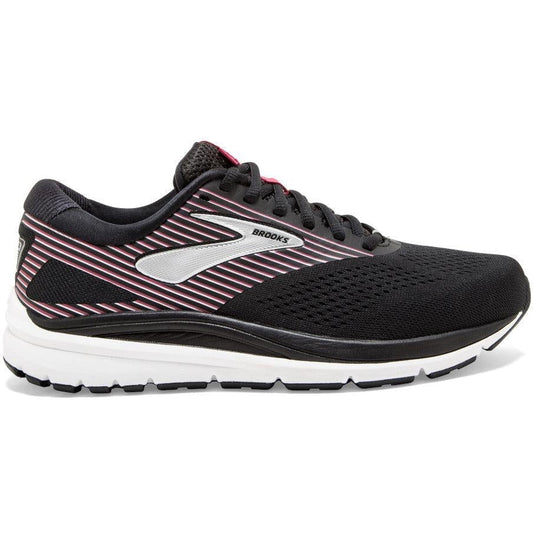 Women's Brooks Addiction 14, Black/Hot Pink/Silver, 6 B Medium