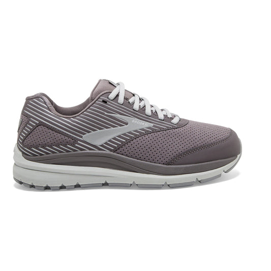 Women's Brooks Addiction Walker Suede, Shark/Alloy/Oyster, 11 B Medium