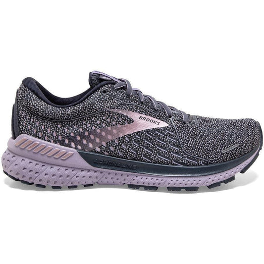 Women's Brooks Adrenaline GTS 21, Ombre/Lavender/Metallic, 6 B Medium