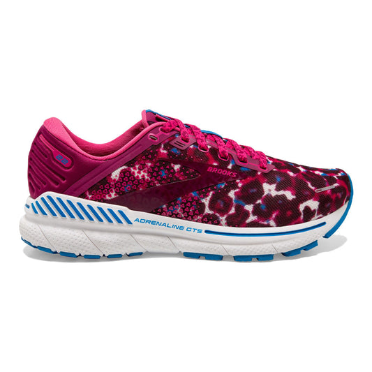 Women's Brooks Adrenaline GTS 22, Magenta/White/Raspberry, 10 B Medium