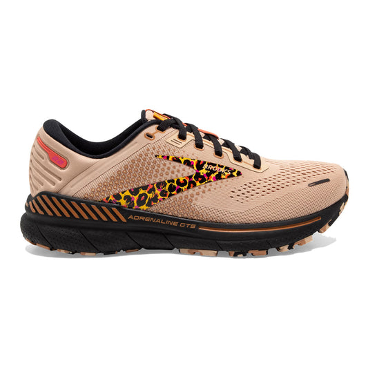 Women's Brooks Adrenaline GTS 22, Ginger/Black/Citrus, 8 B Medium