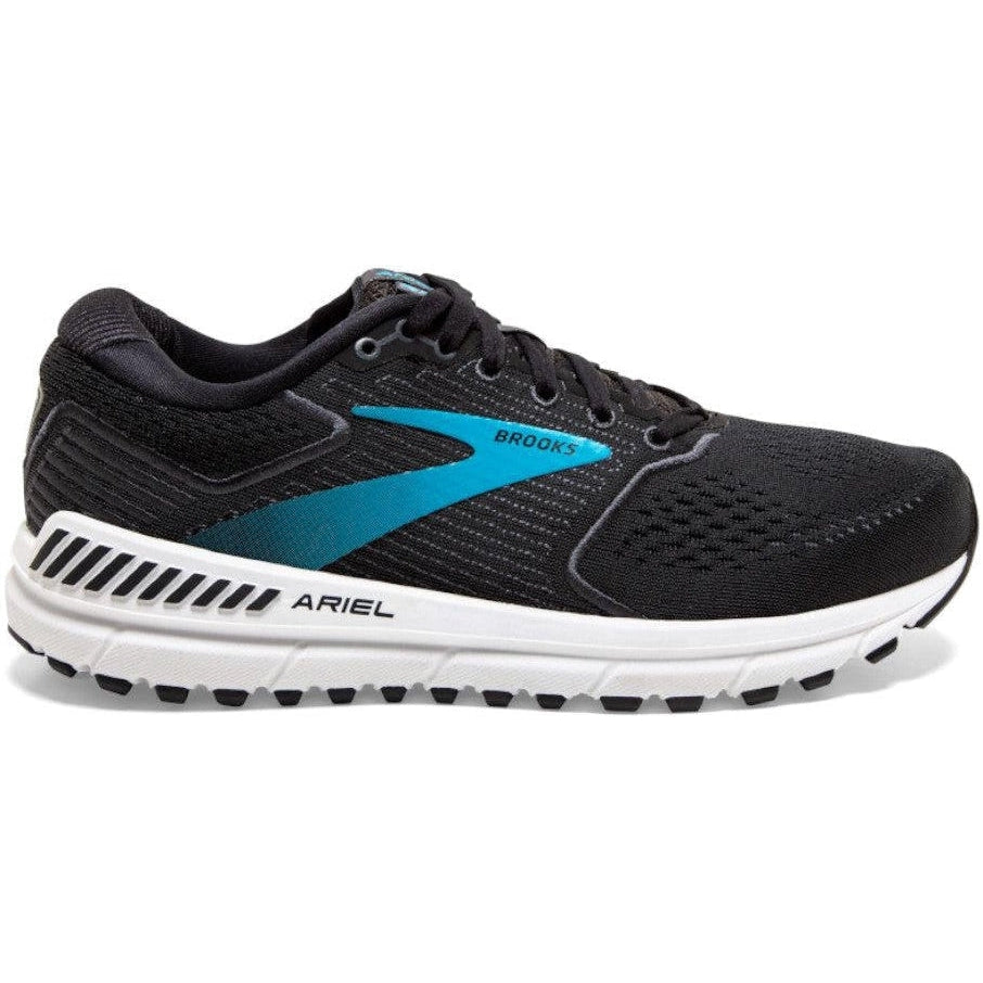 Women's Brooks Ariel '20, Black/Ebony/Blue, 8 D Wide