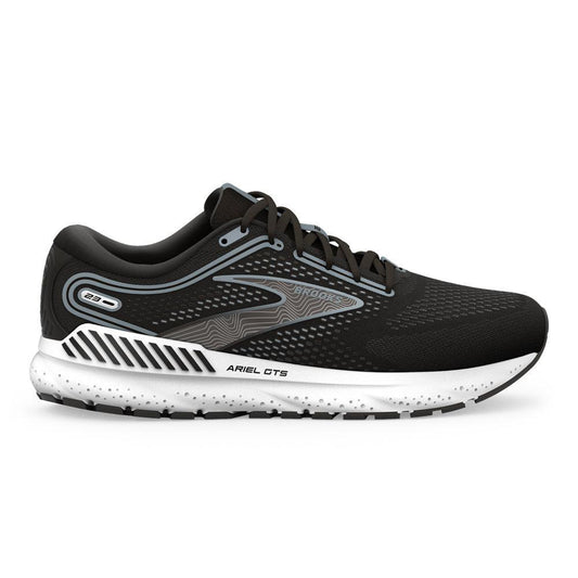 Women's Brooks Ariel GTS 23, Black/Grey/White, 9 2E Extra Wide