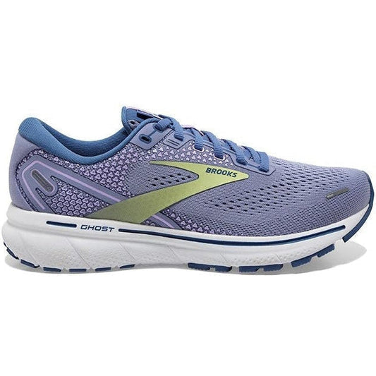 Women's Brooks Ghost 14, Purple Impression/Dutch/Lime, 9 B Medium