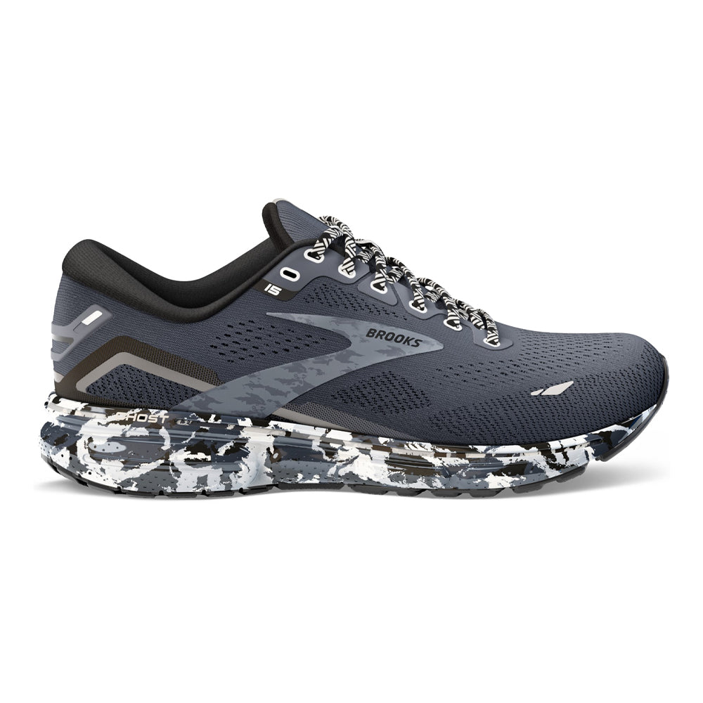 Women's Brooks Ghost 15, Ebony/Black/Oyster, 6.5 B Medium