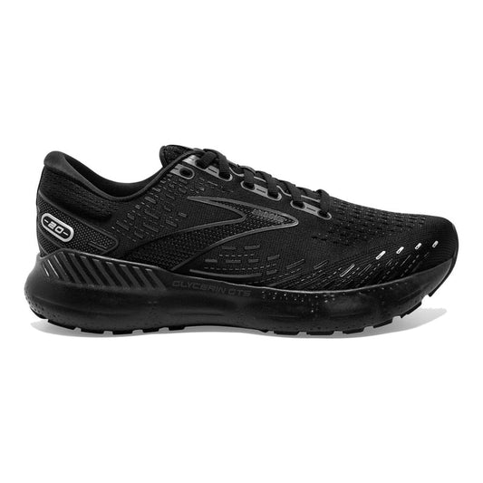 Women's Brooks Glycerin GTS 20, Black/Black/Ebony, 8.5 B Medium