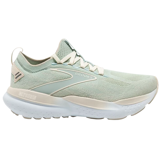 Women's Brooks Glycerin StealthFit 21, Surf/Marshmallow/Cream, 9 B Medium