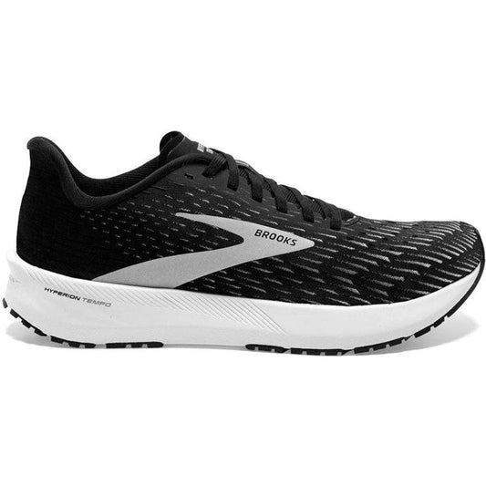 Women's Brooks Hyperion Tempo, Black/Silver/White, 6.5 B Medium