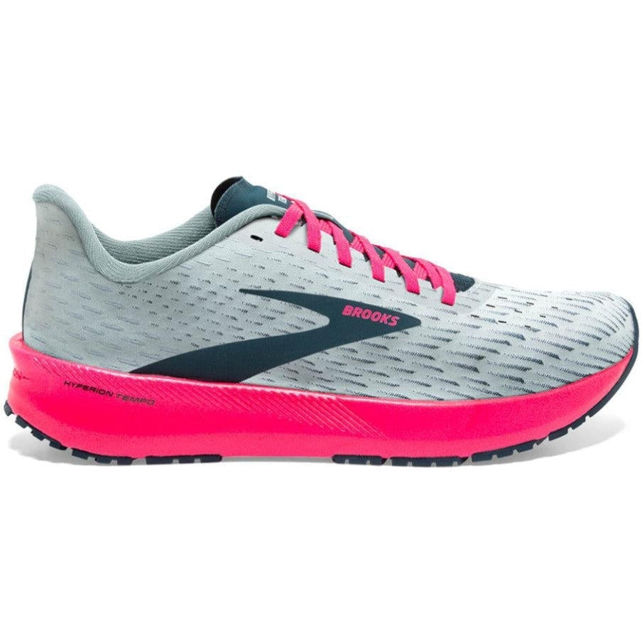 Women's Brooks Hyperion Tempo, Ice Flow/Navy/Pink, 7 B Medium