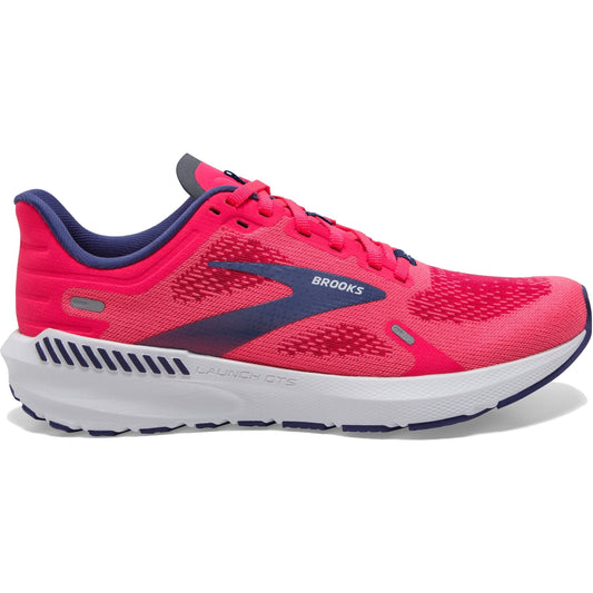 Women's Brooks Launch GTS 9, Pink/Fuchsia/Cobalt, 7.5 B Medium